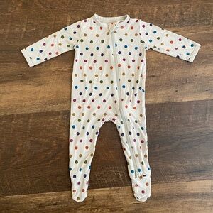 Kyte Baby Rainbow Polka Dot Footie Pajamas 3-6M